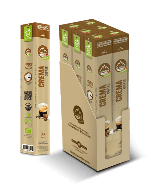 La Natura Organic Coffee Capsules - Crema Roast - Combo