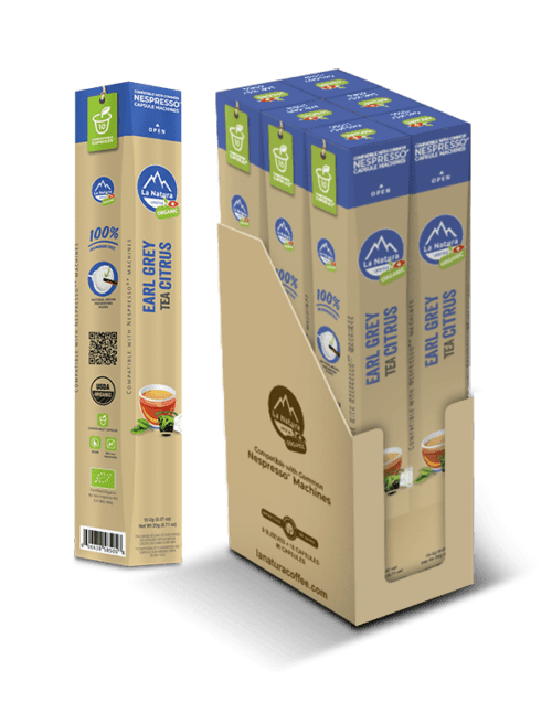 La Natura Organic Tea Capsules - Earl Grey Citrus Tea - Combo