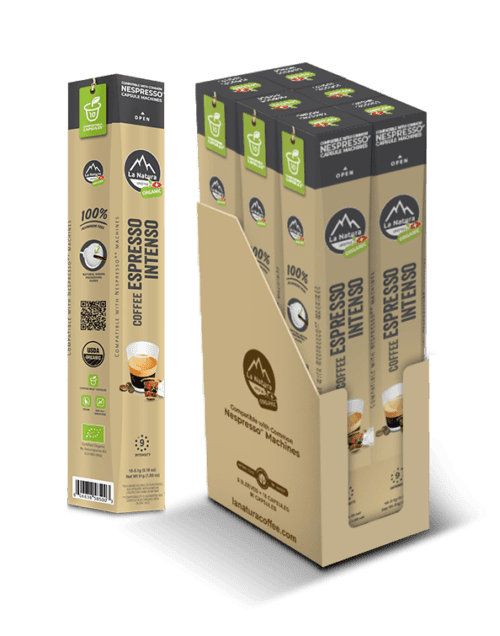 La Natura Organic Coffee Capsules - Espresso Intenso Roast - Combo