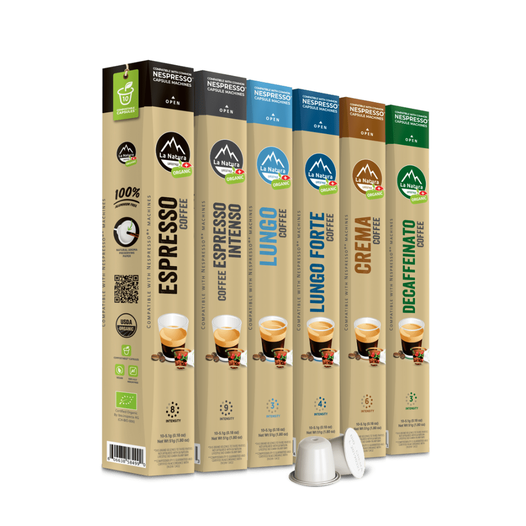 Organic Coffee with Collagen - 10 Compostable Capsules