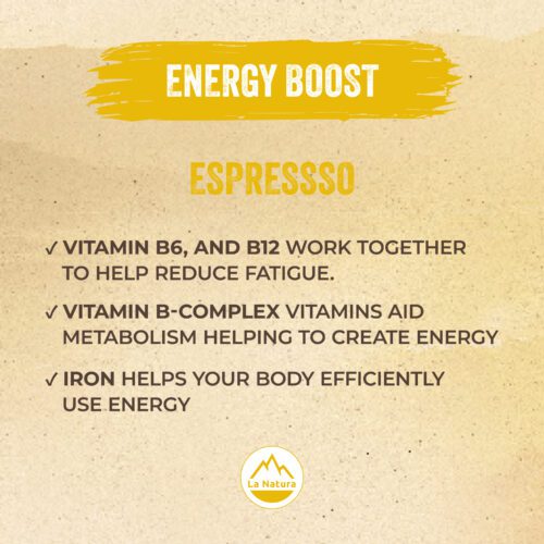 La Natura Energy Boost Coffee Espresso Roast