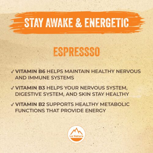 La Natura Stay Awake and Energetic Coffee Espresso Roast