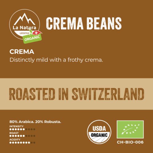 Delicious Organic Crema Coffee Beans