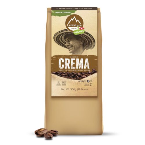 La Natura Organic Crema Whole Bean Coffee