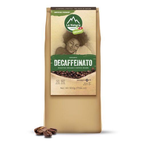 La Natura Organic Decaffeinato Whole Bean Coffee