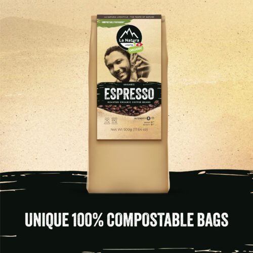 La Natura Espresso Beans in Compostable Bags
